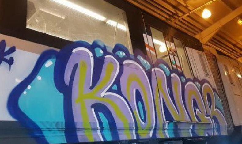 Pintan nuevamente graffiti en vagn de la Lnea 1 del Metro de Panam