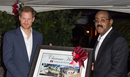 El prncipe Harry de paso por Antigua y Barbuda