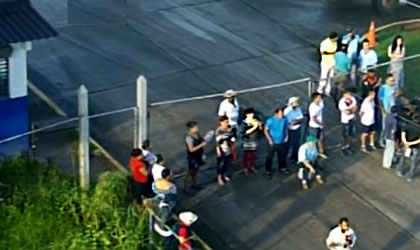 La gente de Pacora sali� a protestar exigiendo el suministro de agua potable