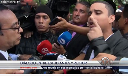 Estudiantes protestan exigiendo informaci�n sobre el caso de Odebrech