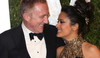 Salma Hayek coment una divertida escena de celos que tuvo con su esposo