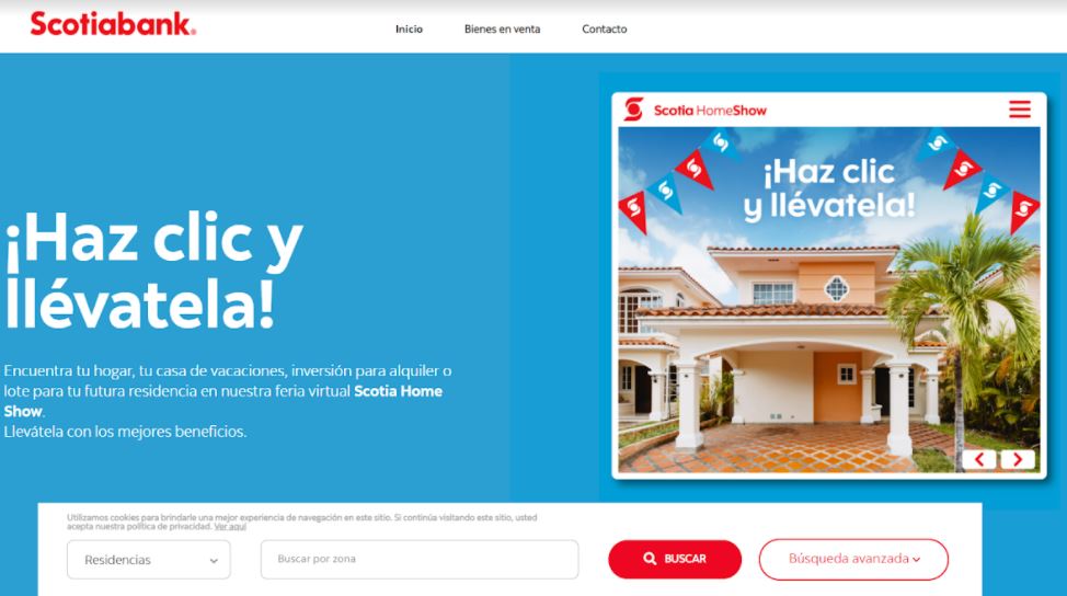 Scotiabank presenta plataforma digital para financiar compra de bienes inmuebles reposedos