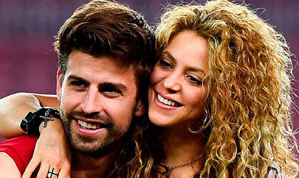 Shakira y Pique eufricos por la victoria del Barcelona