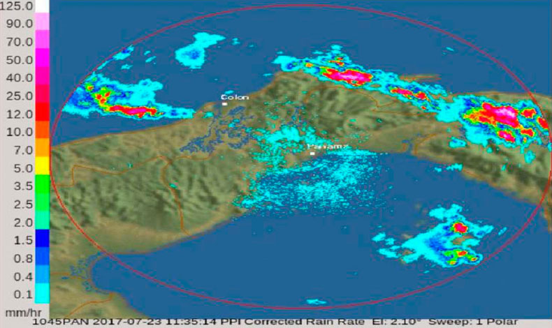 Este domingo fue emitido un aviso de prevencin por lluvias