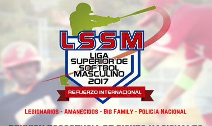 Comienzan las acciones en la Liga Superior de Softbol Masculino 2017
