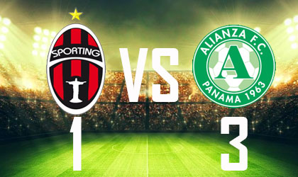 Sporting San Miguelito pierde contra el Alianza FC