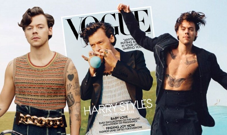 Harry Styles el primer hombre en protagonizar la portada 'Vogue USA'