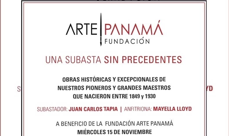 Gran subasta a beneficio de la Fundacin Arte Panam