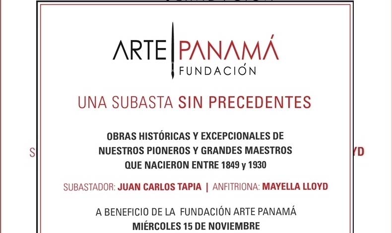 Gran subasta a beneficio de la Fundacin Arte Panam