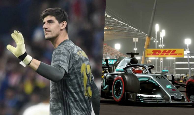 Thibaut Courtois, se suma al Gran Premio Virtual de China en F1 2019