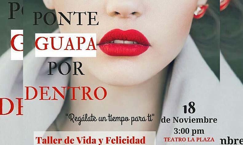 Mujer reglate un tiempo: Ponte guapa por dentro el 18 de noviembre