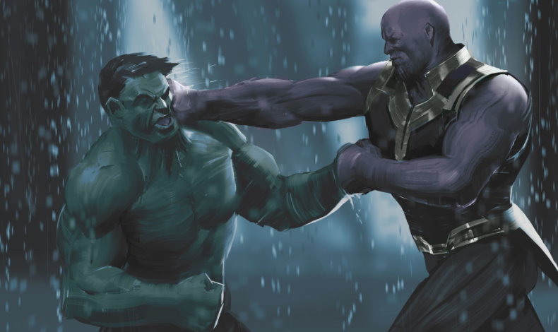 Revelan artes conceptuales que sugieren una revancha de Hulk ante Thanos