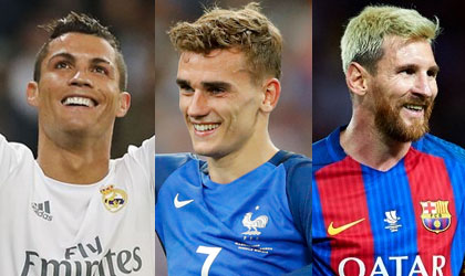 Griezmann, Cristiano y Messi compiten por The Best