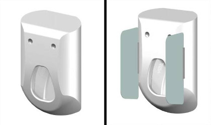 Un urinario que tambin funciona como ducha masculina