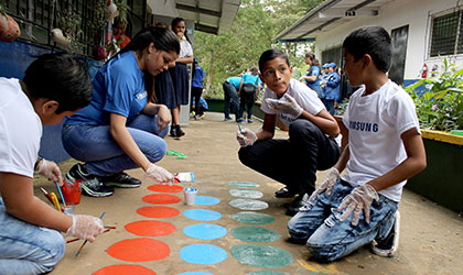 Samsung promueve los valores a los nios y nias de Centroamrica, Caribe y Ecuador