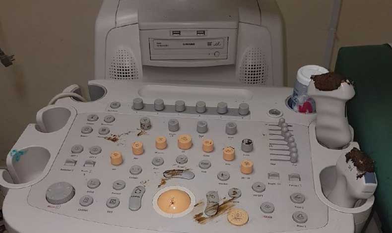 Departamento de radiologa del hospital Joaqun Sayas fue vctima de vandalismo