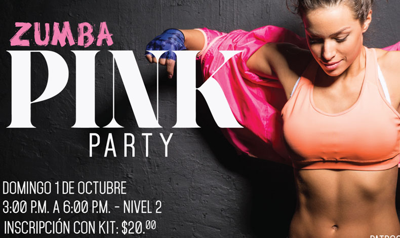 Zumba Pink Party el 1 de octubre en Alta Plaza Mall