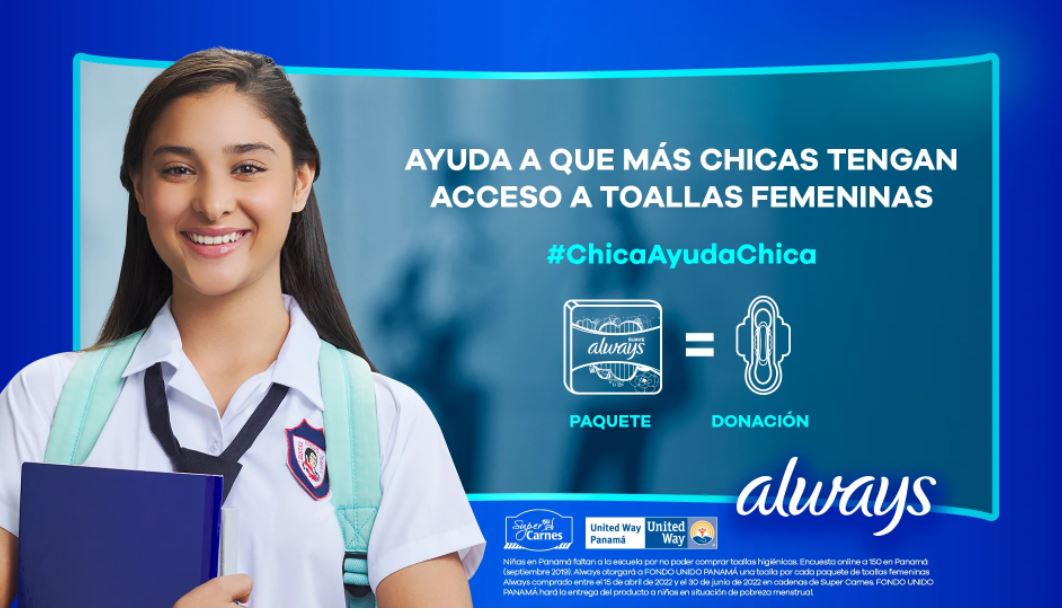 Con ChicaAyudaChica, juntos combatimos la pobreza menstrual