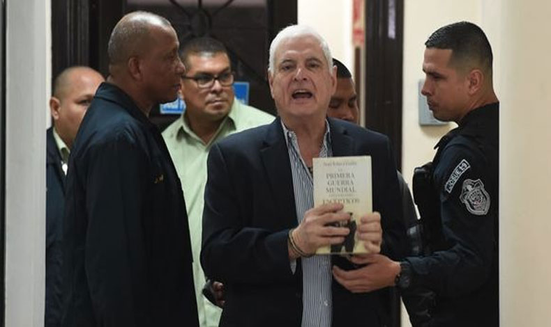 Audiencia seguida por el expresidente Martinelli