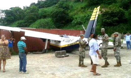 Cae avioneta en isla Perico