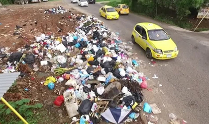 Comunidad de Santa Rita tiene 15 das acumulando basura