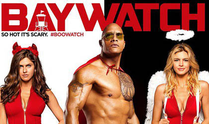 P�ster de Baywatch al estilo de Halloween