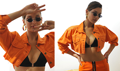 Bella Hadid grita Orange is the New Black con este look