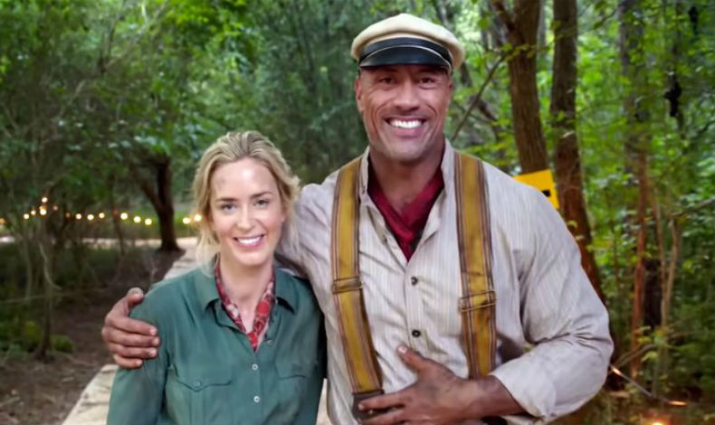 Emily Blunt pone duro a entrenar a Dwayne Johnson