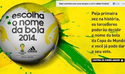 Se busca nombre para el bal�n de f�tbol del Mundial de Brasil 2014
