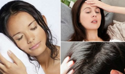 Consecuencias de dormir con el cabello hmedo