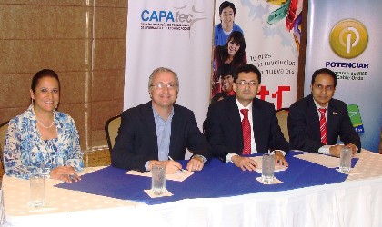 CAPATEC y CABLE ONDA firman acuerdo para impulsar la campaa EMPRENDE TU VIDA TIC