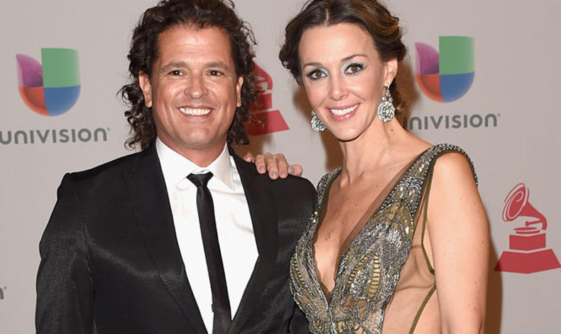 As respondi la esposa de Carlos Vives al beso que le dio una fan en el escenario