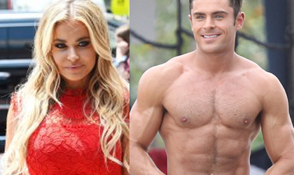 Carmen Electra aprovech de ponerle las manos encima a Zac Efron