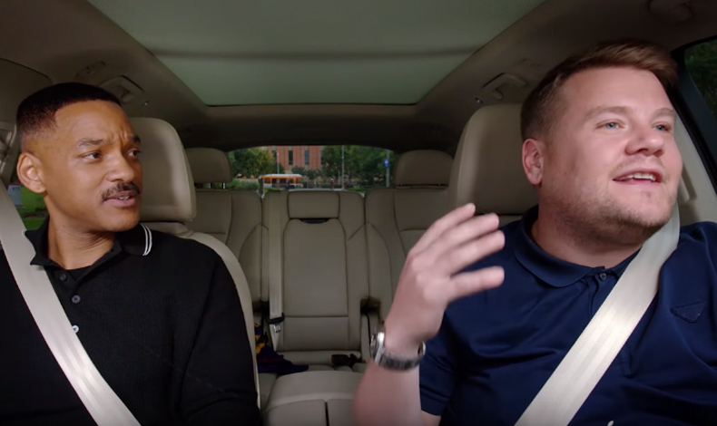 As fue el primer episodio de Carpool Karaoke: The Series junto a James Corden y Will Smith