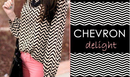 Estampado Chevron est muy de moda