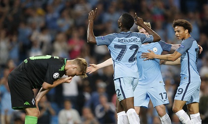 Manchester City se divirti ante el Gladbach