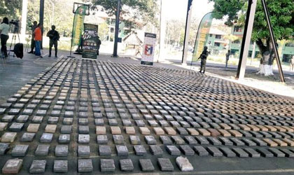 1.332 paquetes de coca�na fueron decomisados por SENAFRONT