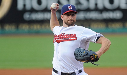 Corey Kluber abrir por los Indios de Cleveland