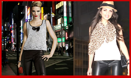 Pantalones de Cuero el look ms Chic de la temporada