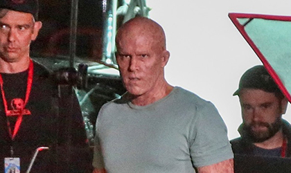 Wade Wilson sin mscara en el set de rodaje de Deadpool 2