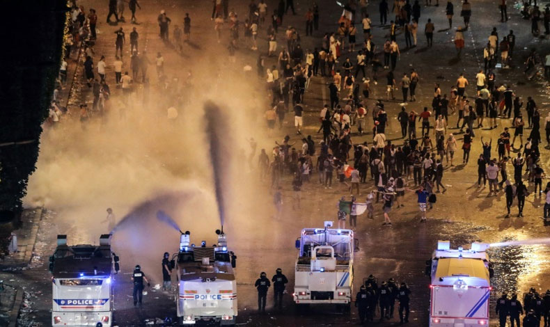 Personas detenidas en Francia por incidentes tras festejo