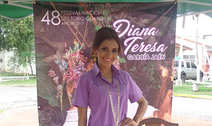 Diana Garca, nueva soberana del Festival Nacional del Toro Guapo