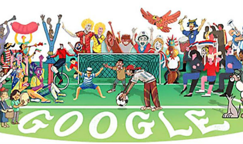 Doodle tiene la fiebre del mundial