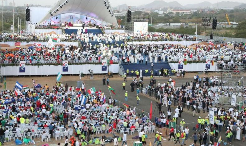 En espera de la misa de cierre de la JMJ