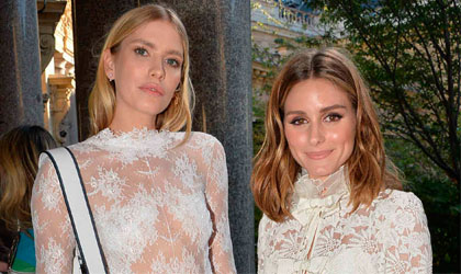 Olivia Palermo y Elena Perminova: Quin luci mejor en el desfile de Giambattista Valli?