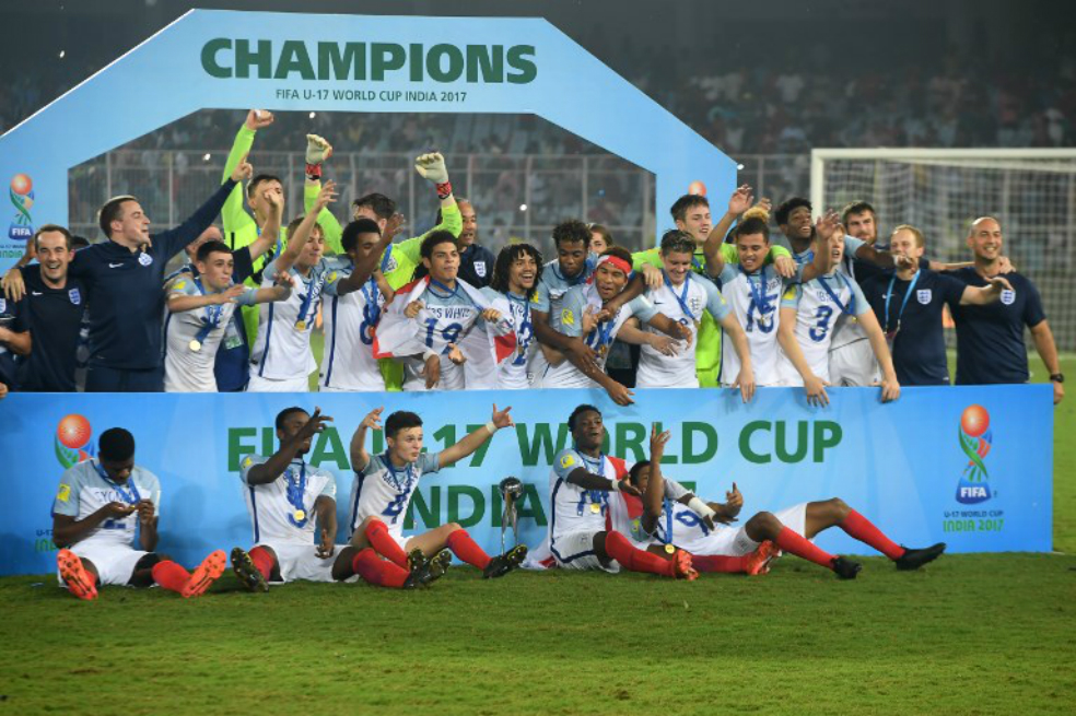 Inglaterra sell victoria ante Espaa en mundial de ftbol sub 17 en India