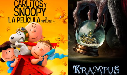 Estrenos para este fin de semana, Krampus, Snoopy y Charlie