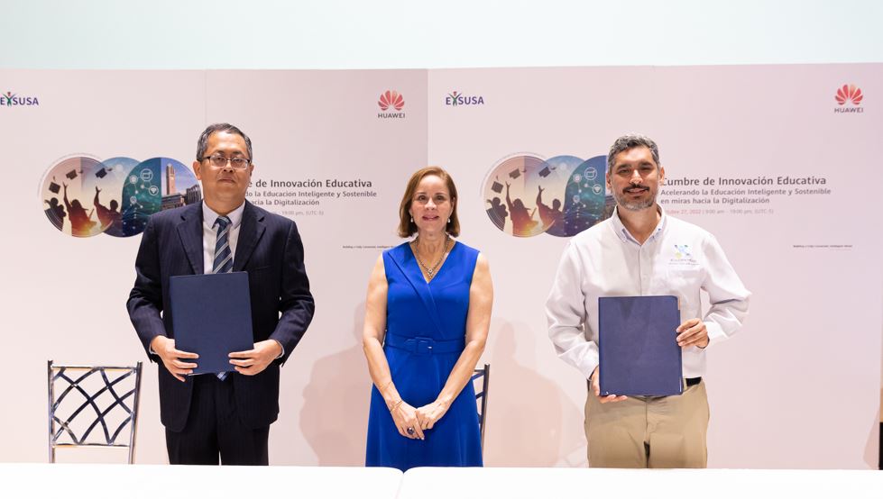 Con el respaldo del Despacho de la Primera Dama, Huawei firma acuerdo de patrocinio con FUNDESTIM para la Olimpiada Mundial de Robtica 2023