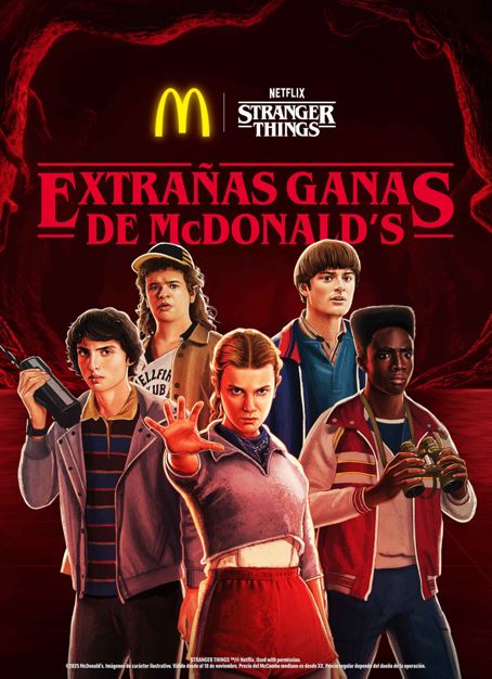 �Extra�as ganas de McDonald�s�: Lanzan men� inspirado en la �ltima temporada de Stranger Things