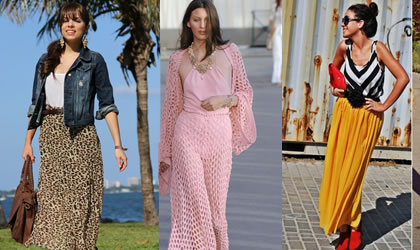 Ap�ntate a la moda de faldas largas muy Chic en este verano